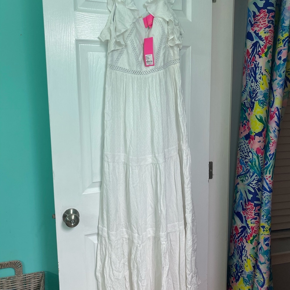 Lilly Pulitzer white long dress